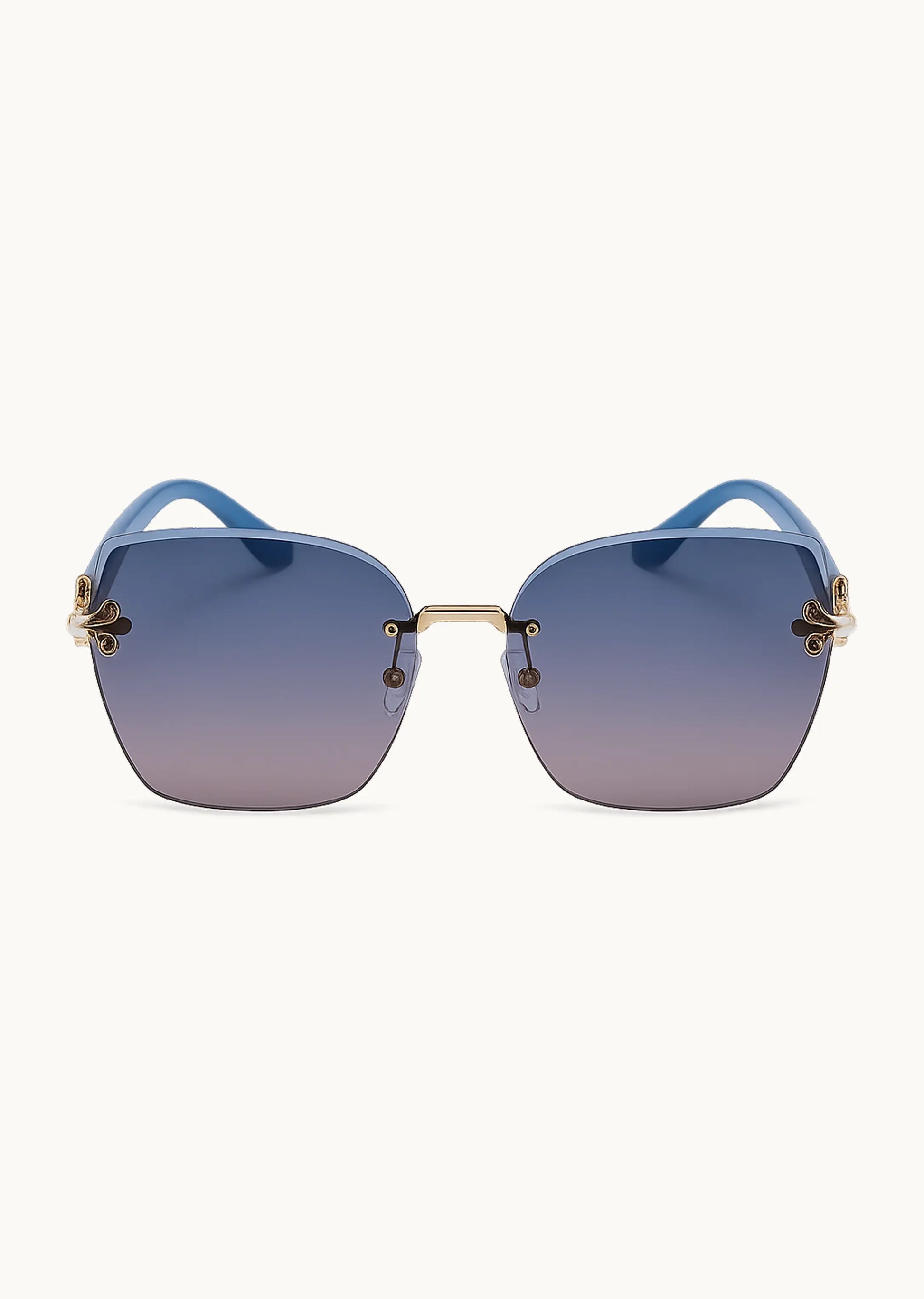 Gafas de sol  con diseño elegante y patillas doradas – Girlz Eyewear